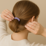 Spiral Coil Hair Tie Set in Storage Bottle
