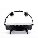 Round Porcelain Serving Tray with Handles