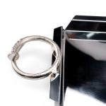 صينية فاخرة للحلويات الهندية بمقبض مسمار على طراز كارتييه، غطاء قماش قطني