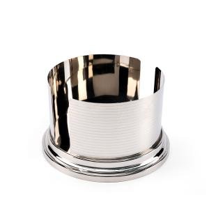 حامل أطباق البوفيه من الستانلس ستيل - فضي