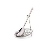 حامل ملاعق من الستانلس ستيل - فضي