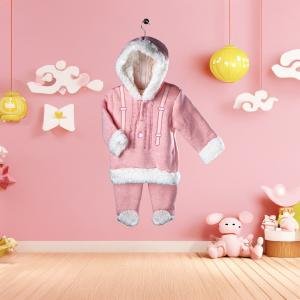 Long-sleeved children's set with hat and pants