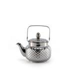 Elegant Stainless Steel Hammered Textured Teapot