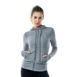 Stretchy Zip Pocket Jacket with Thumb Holes