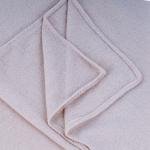 Cotton and Chiffon Scarf with Fine Stitch Edges - Dark Cream