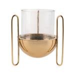 Modern Gold and Glass Incense Burner
