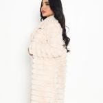 معطف شتوي فاخر من الفرو الصناعي