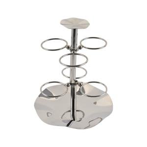 Modern Metallic Multi-Tier Cup Holder - Silver