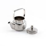Elegant Stainless Steel Hammered Textured Teapot
