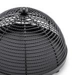 Elegant Metal Dome Food Cover with Tray