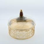 Decorative round dessert plate