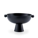 وعاء ديكور عصرى بقاعدة ومقابض جانبية