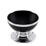 Luxury Black & Silver Pedestal Bowl