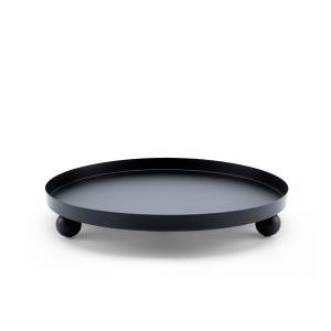 Round Elevated Serving Tray with Ball Feet