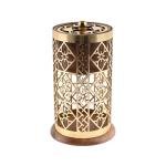 Wooden Incense Burner With Golden Design