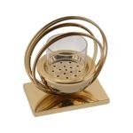 Metal Ring Golden Incense Burner