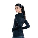 Athletic Jacket Zip-Up Hoodie with Thumb Holes