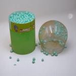 Slime Putty with Airplane Toy and Floating Beads in Clear Ball Container