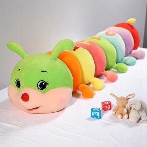 وسادة جسم دمية يرقة قوس قزح – 130 سم