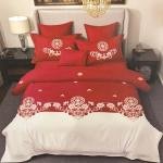 طقم سرير إمبريال روز المطرز 4 في 1