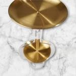 Modern Glass & Gold Serving Tray