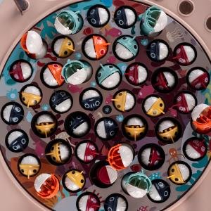 لعبة صيد كهربائية مع أضواء وموسيقى