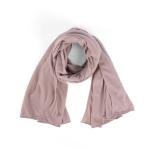 شيلة من القطن والشيفون بحواف دقيقة – لون تافي كريم