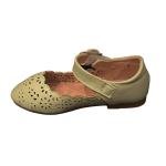 أحذية باليرينا للبنات بتصميم زهور وحزام مزين بالجواهر