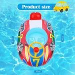 عوامة سباحة للأطفال على شكل سيارة مع عجلة قيادة – متعة آمنة في الماء