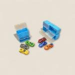 مجموعة سيارات مصغرة من الداي كاست مع صندوق تخزين قابل للتركيب 6 قطع