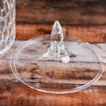 Elegant Crystal Candy Bowl with Decorative Secure-fit Lid-medium