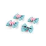 مشبك شعر مزدوج الطبقات للبنات بتصميم القوس الجذاب