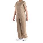 Ribbed Loungewear Set, Shiny Finish & Relaxed Fit