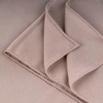 Cotton and Polyester Scarf with Fine Stitch Edges - Brown