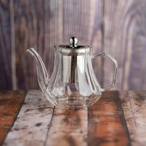 إبريق شاي مع مصفاة وغطاء من الستانليس ستيل – 550 مل