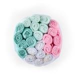 مجموعة مناشف وجه تيري ناعمة 24 قطعة