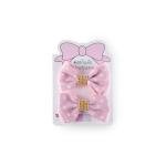 مشبك شعر للبنات على شكل فيونكة منقطة مع أحجار الريان لمسة أنيقة ومرحة