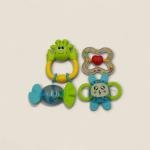 4-Piece Animal Rattle Set