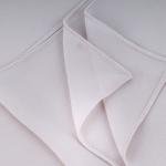 Cotton and Polyester Scarf with Fine Stitch Edges - Off White