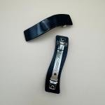 مشبك شعر فرنسي كلاسيكي أسود  بتصميم مموج أنيق