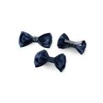 Girl's Rhinestone Accent Hair Bow Clip with Crystals