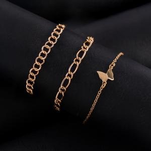 مجموعة أساور متعددة الطبقات الفاخرة - 5 قطع