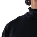 تيشرت مبطن عنق واسع - أكمام قصيرة مريحة