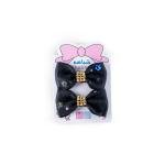 Girls Rhinestone Hair Bow Clip with Floral Details
