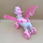 حصان بيغاسوس اللامع بأجنحة مذهبة لعبة يونيكورن سحرية للأطفال