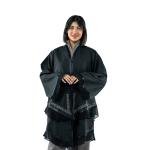 Layered Elegance Kimono-Style Abaya with Chic Piping