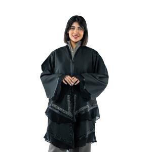 كارديجان أنيقة بطبقات على طراز كيمونو مع خطوط أنيقة