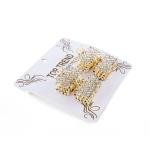 Rectangle Rhinestone Hair Claw Clip Set
