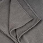 شيلة من القطن والشيفون بحواف خياطة دقيقة - أخضر رمادي