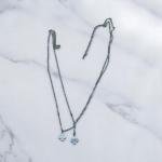 Twin Bloom Charm Necklace